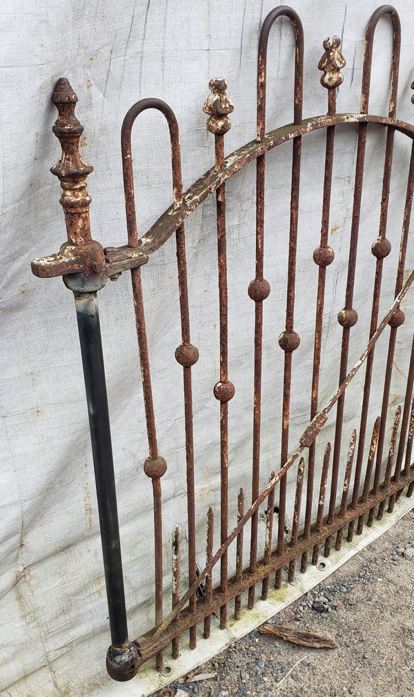 Early 1800's Iron Gate with Hand Forged Lead Accents 36" W x 40" T GA9526