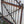 Load image into Gallery viewer, Ornate Cross Hatch Wrought Iron Gate with Ball Finials 35" by 40" GA9596