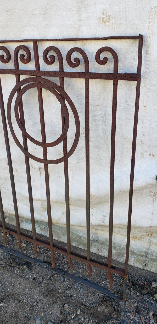 Geometric Style Wrought Iron Gate 32"  Wide by 43 1/4" Tall GA9601