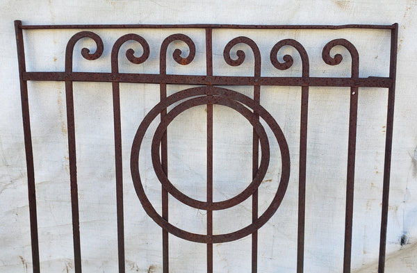 Geometric Style Wrought Iron Gate 32"  Wide by 43 1/4" Tall GA9601