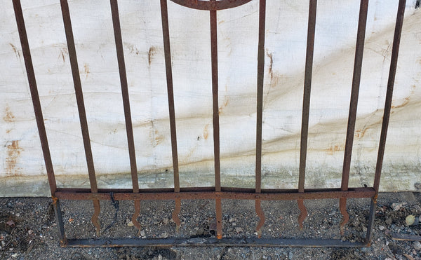 Geometric Style Wrought Iron Gate 32"  Wide by 43 1/4" Tall GA9601