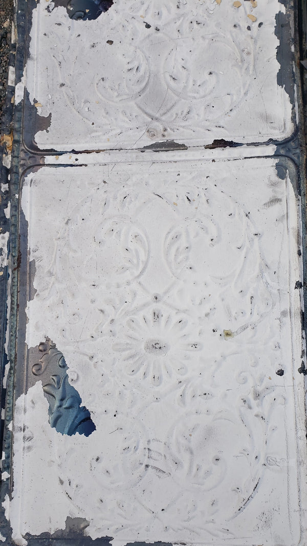 Ceiling Tin Salvaged from Church in D.C.  2' x 8'  GA9615 - 90 Panels in Stock