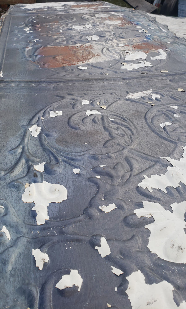 Ceiling Tin Salvaged from Church in D.C.  2' x 8'  GA9615 - 90 Panels in Stock
