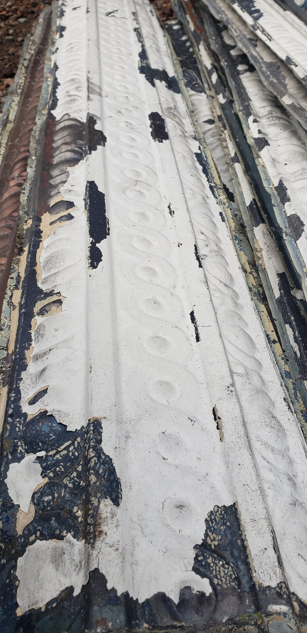 Curved Ceiling Tin Salvaged from Church in D.C.  48" x 8" GA9618  39 In Stock