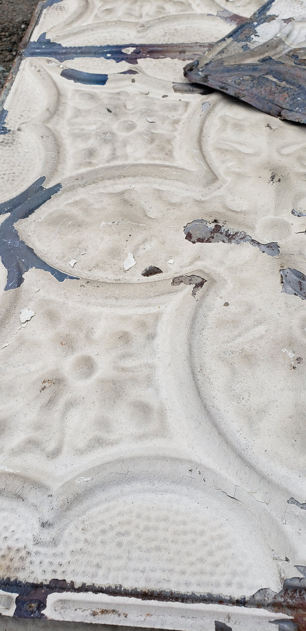 Ceiling Tin Salvaged from Church in D.C.  2' x 4'  GA9619 - 9 Panels in Stock