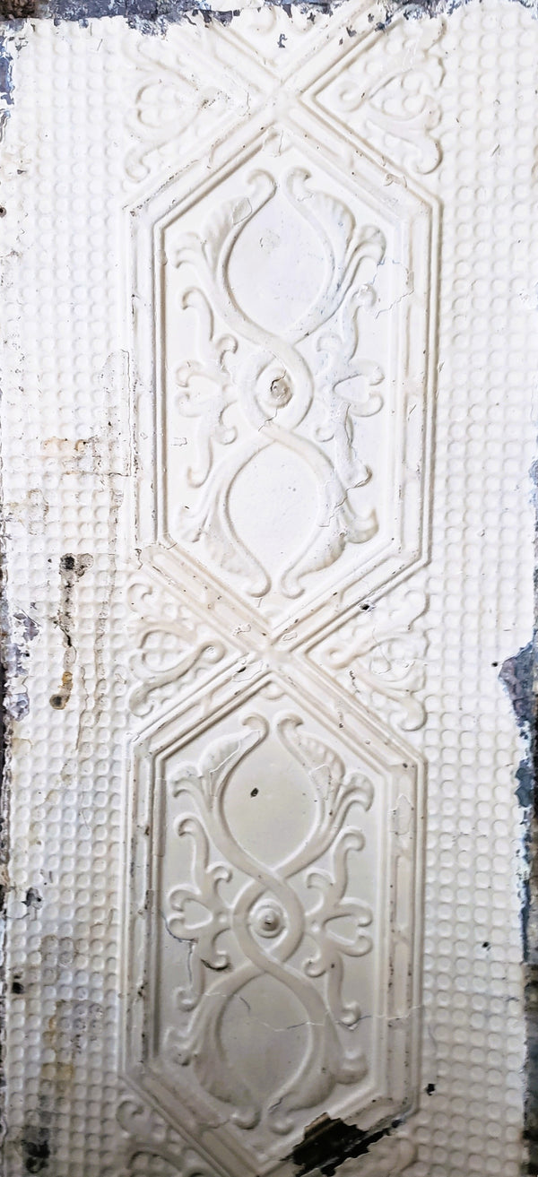 Ceiling Tin Salvaged from Church in D.C.  20" x 85" GA9622-L  10 Panels in Stock