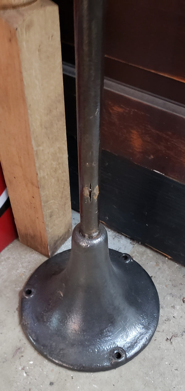 Freestanding Adjustable Lollipop Mirror from Reclaimed Factory Steel Pole GA9625