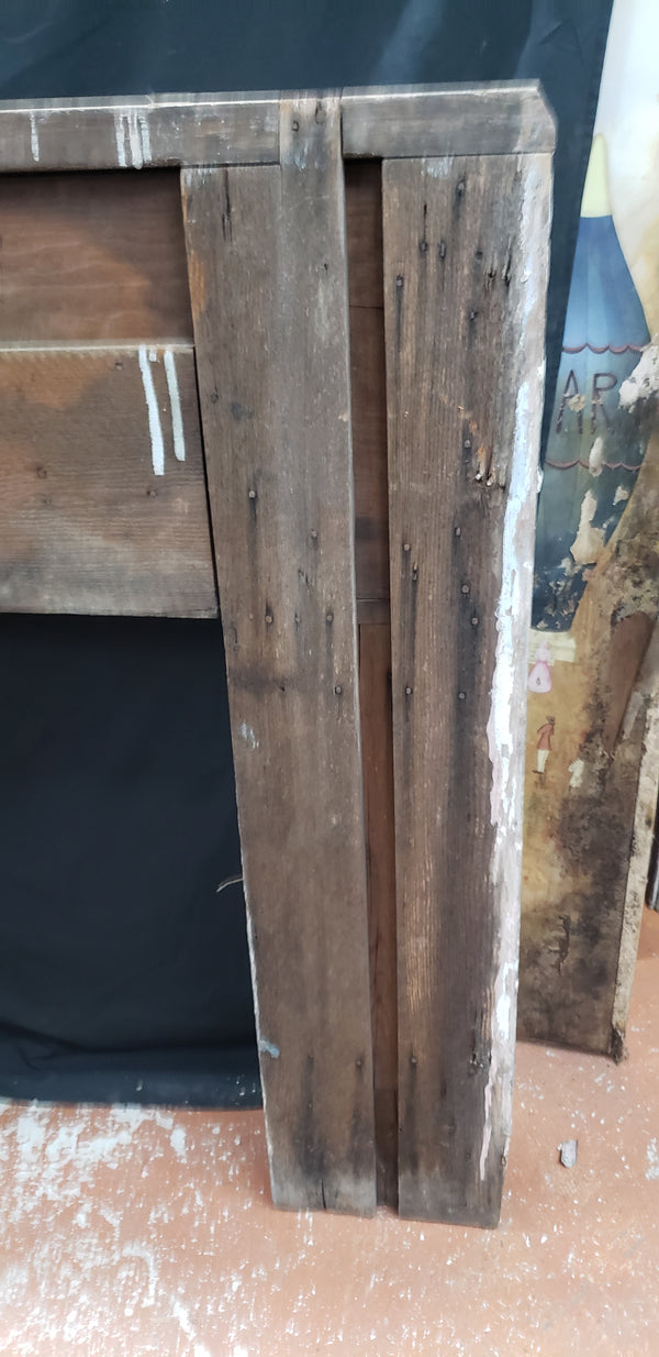 Pair of Art Nouveau Fireplace Mantels 56" Wide x 50" Tall GA9634