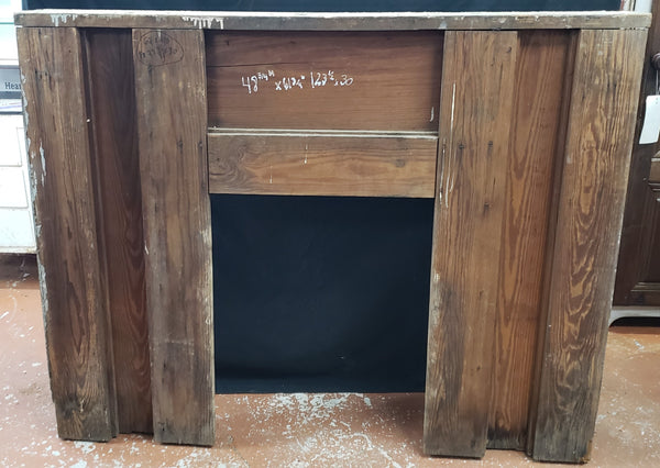 Eastlake Fireplace Mantel with Round Bullseye Rosettes 62" Wide x 48" Tall GA9637