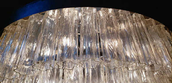 Reclaimed Tiered Mid-Century Flush Mount Chandelier  48" x 36"  GA9699