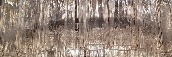 Reclaimed Tiered Mid-Century Flush Mount Chandelier  48" x 36"  GA9699