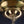 Load image into Gallery viewer, Art Nouveau 3 Light Brass Pan Chandelier with Reverse Painted Shades 15" x 15" GA10079