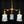 Load image into Gallery viewer, Art Nouveau 3 Light Brass Pan Chandelier with Reverse Painted Shades 15" x 15" GA10079