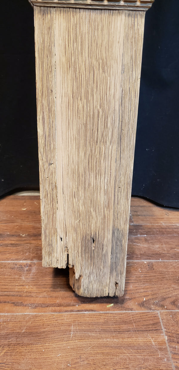 Newly Stripped Solid Oak Hand Carved Newel Post 51" x 6" GA9676