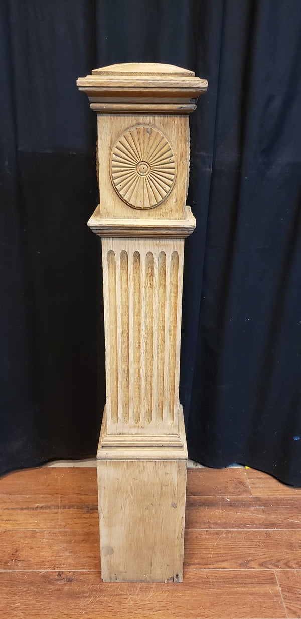 Restored Ornate Solid Oak Newel Post 44 3/4" by 7 3/4"  GA9700
