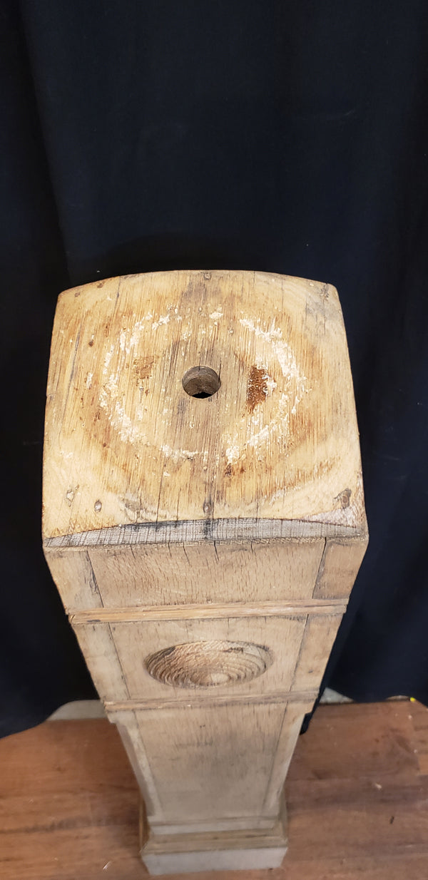 Restored Solid Oak Newel Post 49 3/4" by 8 1/2"  GA9708