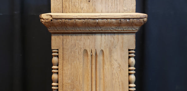 Restored Ornate Solid Oak Newel Post 46 1/2" by 7"  GA9709