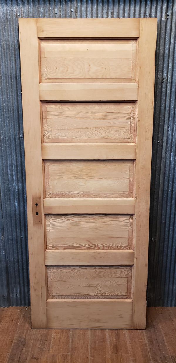 Restored 5 Panel Interior Door 31 3/4" Wide x 79 1/4" Tall GA9716