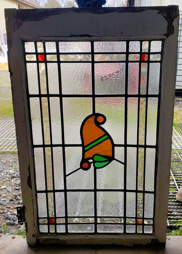 Textured Leaded Stained Glass Window 20 1/4" x 32 1/2" GA9740