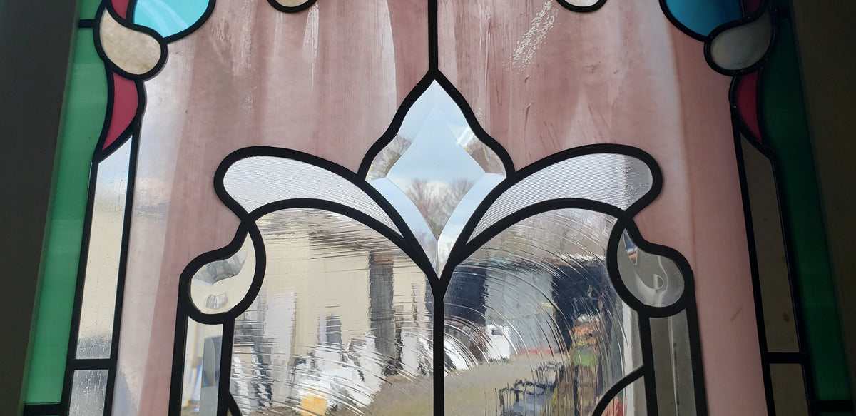 Tropical Bird in Paradise Stained Glass Window 66 1/2