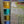 Load image into Gallery viewer, Multi Paned Textured Stained Glass Window 36" x 45 1/2" GA9761