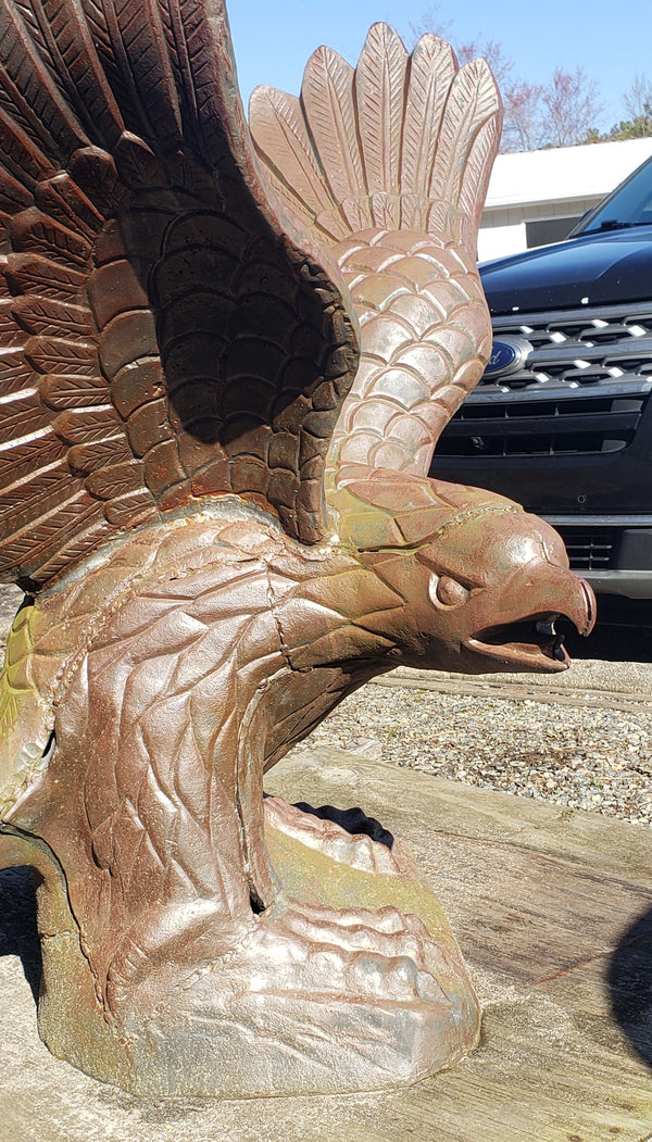 Ornate Cast Iron Eagle Statue 40" x 40" GA9770