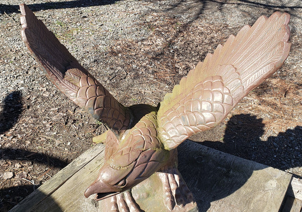 Ornate Cast Iron Eagle Statue 40" x 40" GA9770