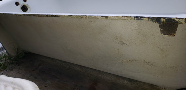 5 Foot Cast Iron Bath Tub with Right Side Drain 60" Long x 29" Wide GA9774
