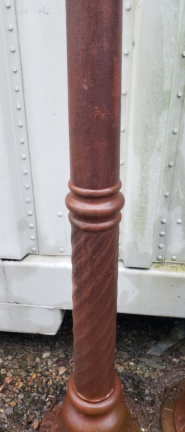 Pair of Ornate Art Deco Cast Iron & Metal Lamp Posts  78 1/2" x 12" GA9790