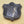 Load image into Gallery viewer, Rare Cast Iron Heraldic Shield Door / Building Pediment 14 1/2" x 13" GA9782