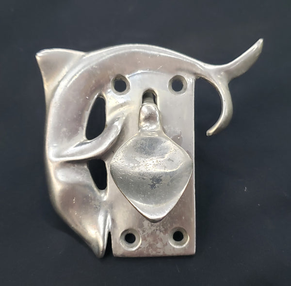 Hand Forged Solid Brass Ocean Fish Designed Cabinet Hardware Signed GA9815