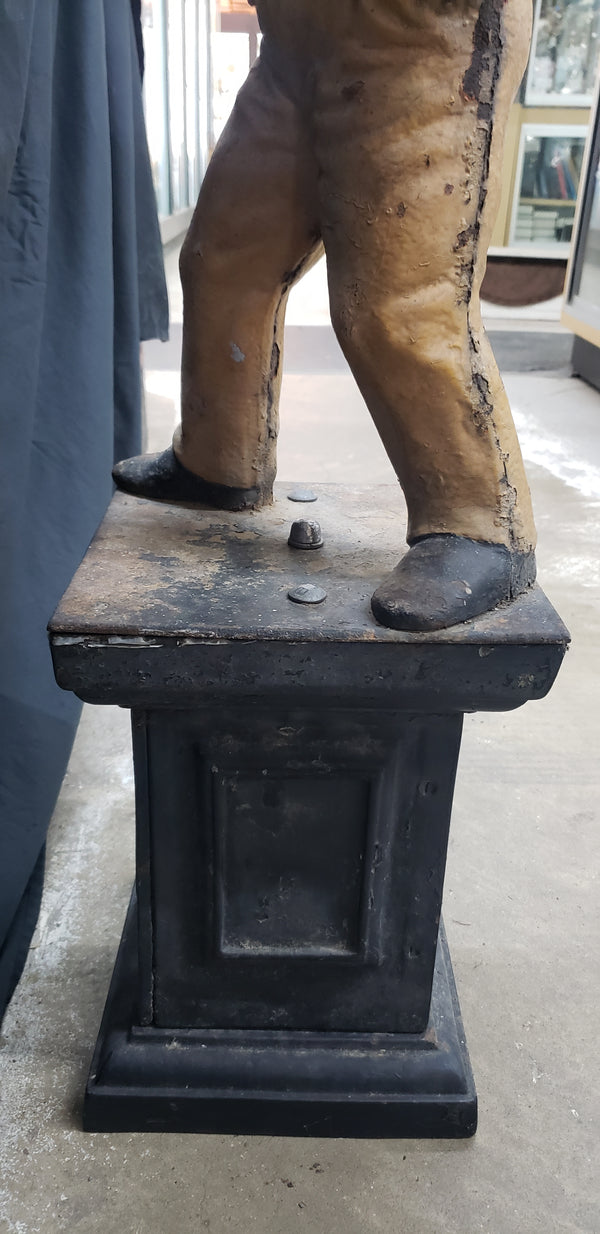 Early 1900's Cast Iron Lawn Jockey GA9833