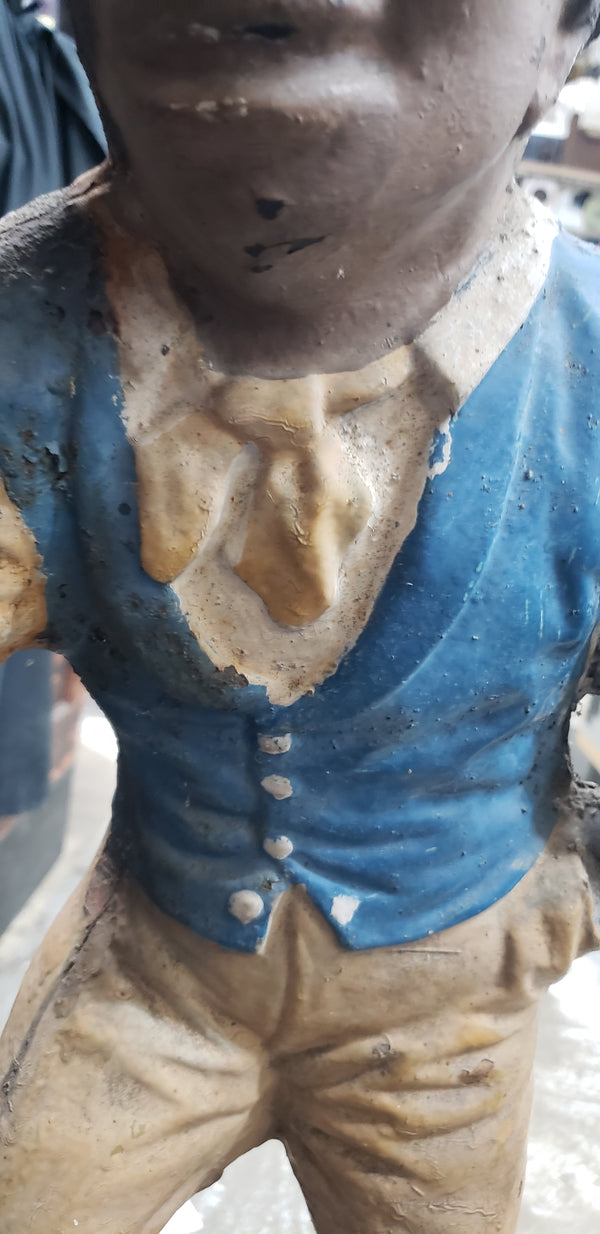 Early 1900's Cast Iron Lawn Jockey GA9833