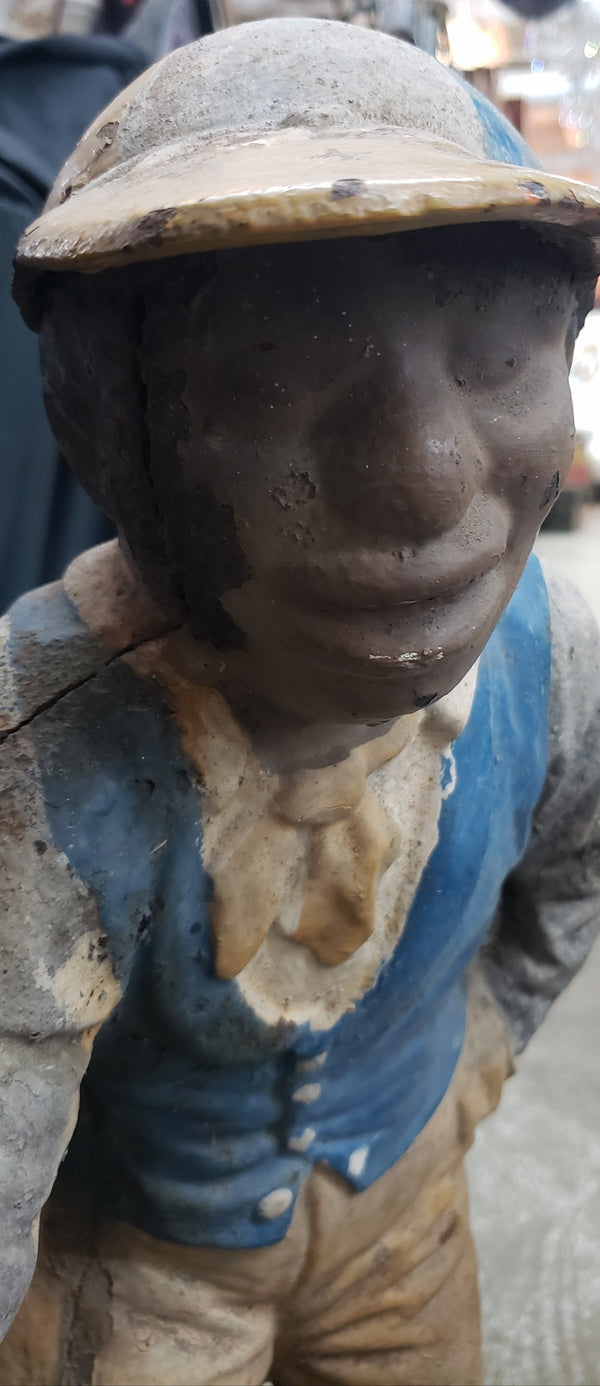 Early 1900's Cast Iron Lawn Jockey GA9833
