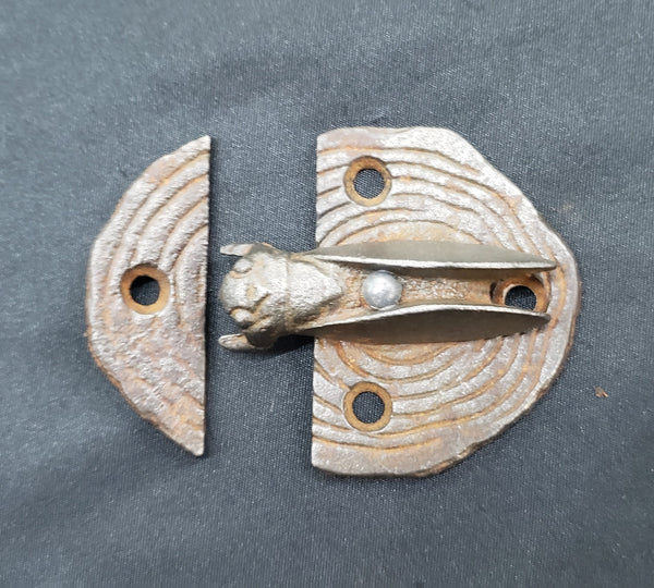 Unique Hand Crafted Cast Iron Insect Lock Latch for Furniture or Window GA9884