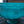 Load image into Gallery viewer, Matte Teal & White Cased Aladdin Lamp Shade 9 3/4" Fitter GS00014
