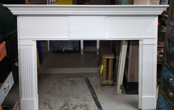 Fireplace Mantel with Fluted Sides & Gingerbread Trim 78" w x 58"  GS00006