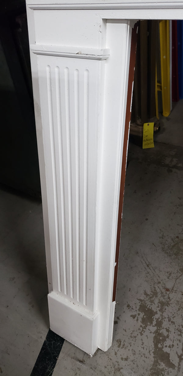 Fireplace Mantel with Fluted Sides & Gingerbread Trim 78" w x 58"  GS00006