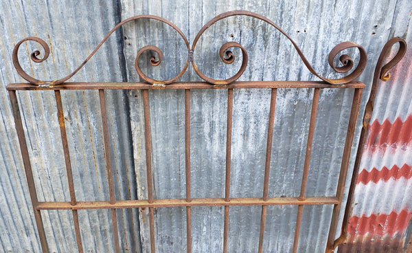 Wrought Iron Gate with Side Latch Bar 37" W x 37" T GS00071