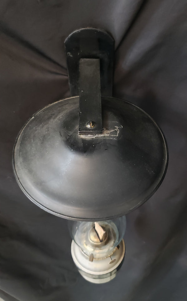 Vintage C & O Railroad Wall Mounted Oil Lamp 20" x 5" GS00094