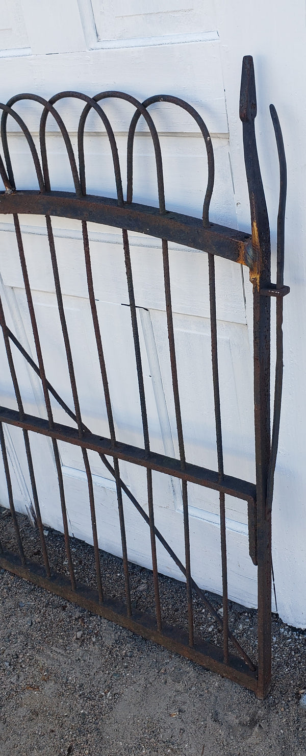 Wrought Iron Gate  34" W x 42 1/2" T GS00106 includes keeper and mounting bracket