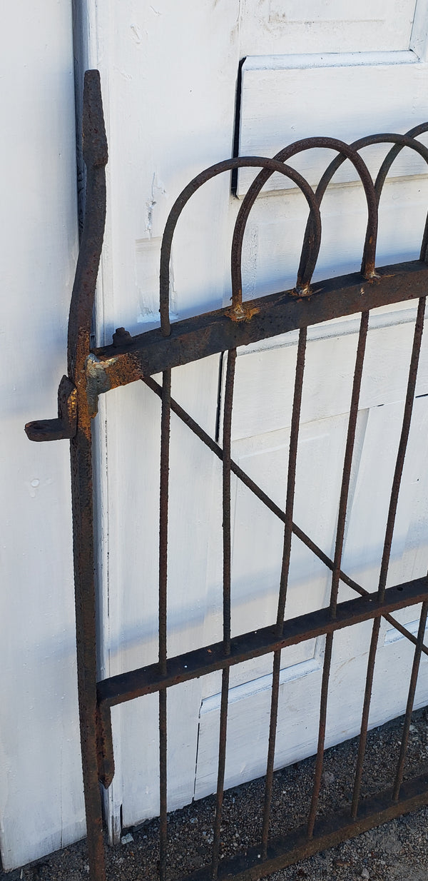 Wrought Iron Gate  34" W x 42 1/2" T GS00106 includes keeper and mounting bracket