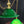 Load image into Gallery viewer, Pair of Large Green & White Cased Pendant Lights with Brass Trim GS00127