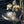 Load image into Gallery viewer, Art Nouveau Iron Brass & Copper 3 Light Chandelier 16" x 12" GS00128