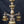 Load image into Gallery viewer, Art Nouveau Iron Brass & Copper 3 Light Chandelier 16" x 12" GS00128