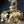 Load image into Gallery viewer, Art Nouveau Iron Brass & Copper 3 Light Chandelier 16" x 12" GS00128