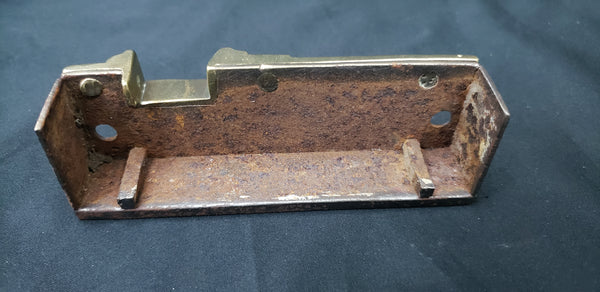 Restored Carpenter Lock Set w/ Knobs Keeper & Rosette 5 7/8" x 4 1/2" GS00145
