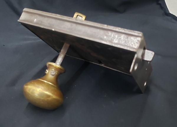 Restored Left Side Carpenter & Tildesley Rim Lock Set 5 7/8" x 4 1/2" GS00154