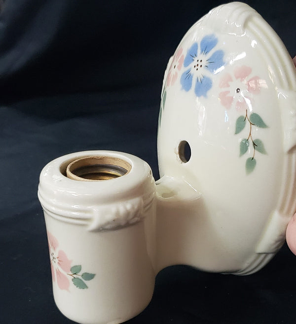 5 Piece Porcelain Sconce Set Includes 4 Bases and 1 Restored GS00183