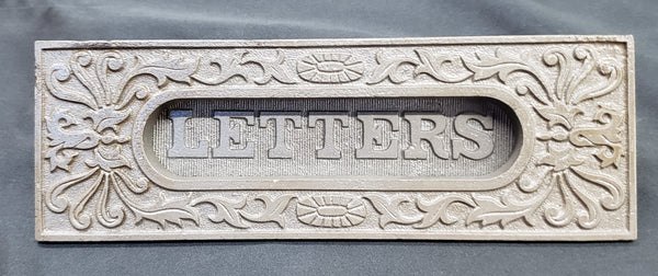 Reproduction Art Nouveau Cast Iron Letter Slot 7" Wide by 2 1/4" Tall GS00219